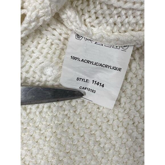 Cartise Cropped Cardigan Boutique Style Sweater Wrap Knit Juniors Large Ruffle - Picture 7 of 14